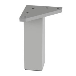 PATA CUADRADA ABS 40*120 MM ALUMINIO MATE  50014AL