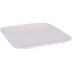 PLATO CUADRADO PORCELANA BLANCO 26CM Q81000070