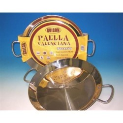 PAELLA VALENCIANA INOXIDABLE GUISON 40 CM.
