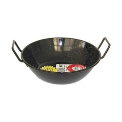 SARTEN ESMALTADA HONDA CON ASAS LA IDEAL 28 CM.