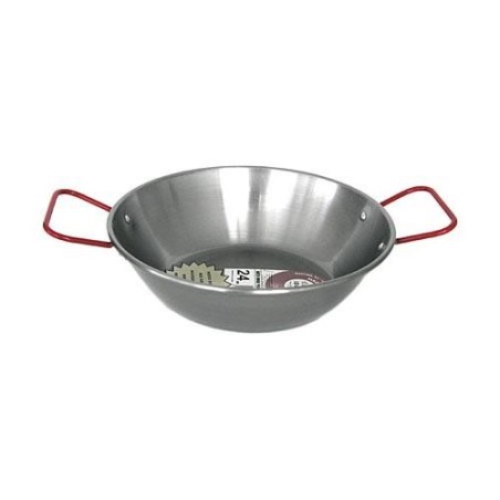SARTEN PULIDA HONDA CON ASAS LA IDEAL 36 CM.