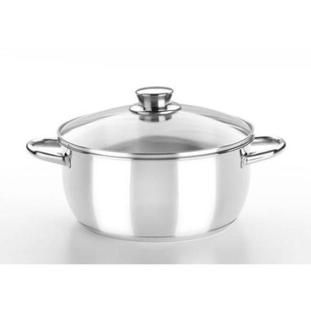 CACEROLA CON TAPA CRISTAL 22 CM. OPTIMA M451122