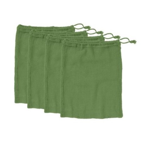 SET 4 BOLSAS REJILLA 30X40 VERDES PARA VERDURAS