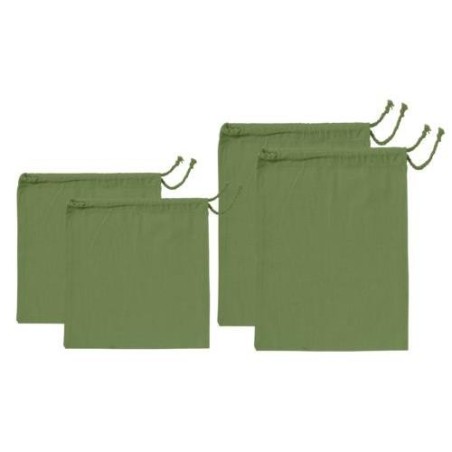 SET 4 BOLSAS VERDES 22X27/30X40 PARA VERDURAS