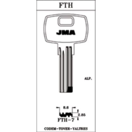 LLAVIN ALPACA SEGURIDAD PARA BATON FTH-7