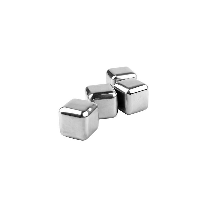 CUBITOS HIELO REUTILIZABLES 4 PIEZAS METALICO