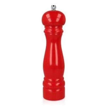 MOLINILLO PIMIENTA MADERA LACADO ROJO 21CM 586044