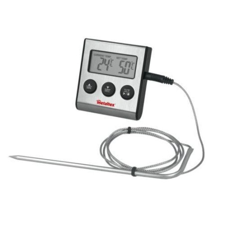 TERMOMETRO DIGITAL ASADOS CON SONDA Y MINUTERO