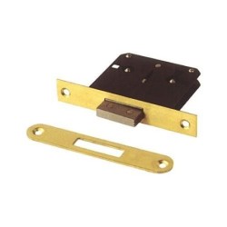 CERRADURA EMBUTIR DENT. N-1 205-A LATON -30