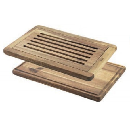 TABLA COCINA RANURADA MADERA ACACIA 39X26X2CM