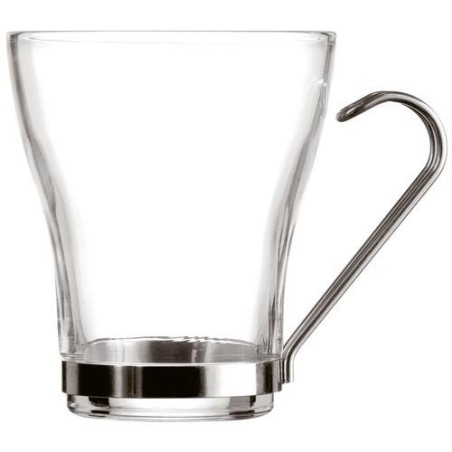 JUEGO 3 TAZAS CAFÉ 11CL CON ASA ACERO INOX 3359137