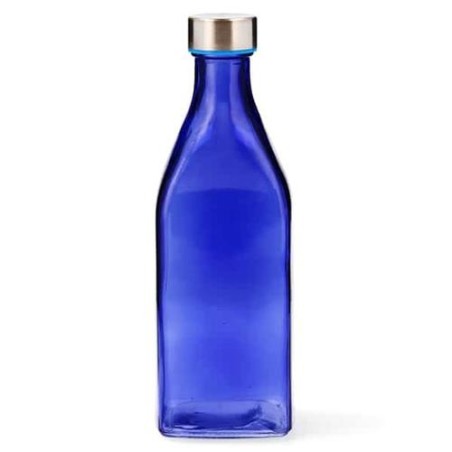 BOTELLA CUAD 1L AZUL REFLEX HABITAT QD 7522097