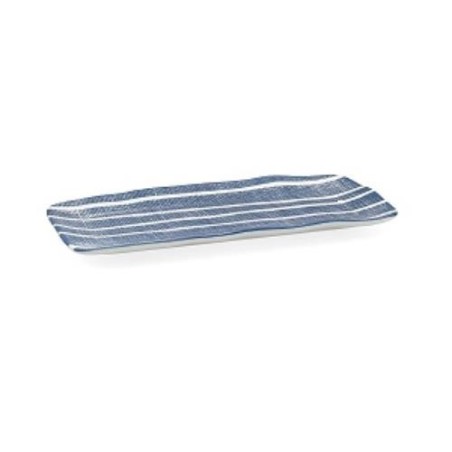BANDEJA RECT. PORCELANA 21,5CM BLUE MOON BIDASOA