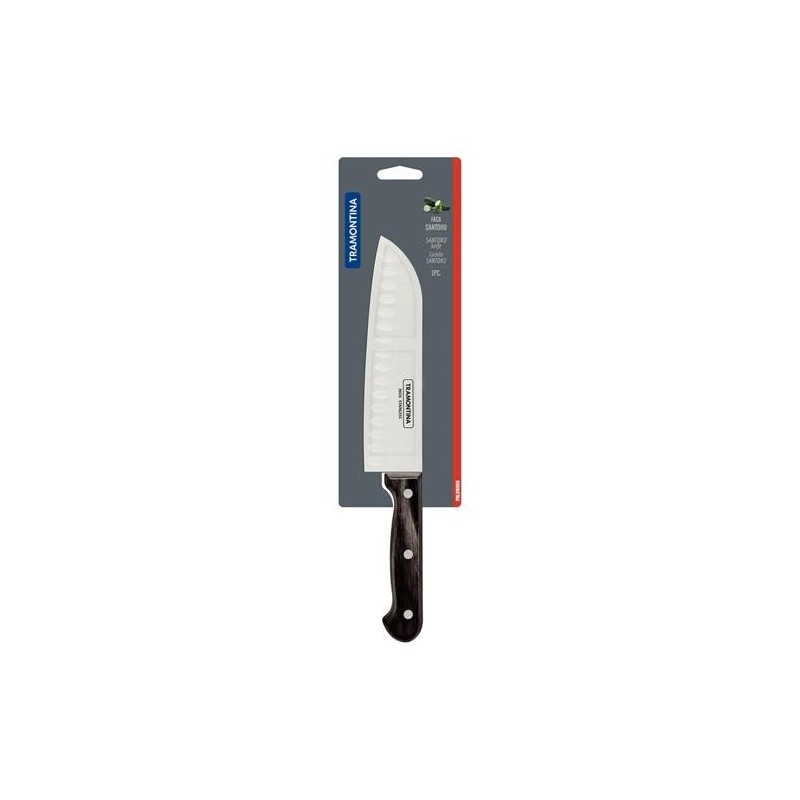 CUCHILLO SANTOKU TRAMONTINA POLYWOOD 18CM