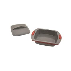 MOLDE SILICONA PLATINO CAZUELA C/TAPA 23X18X4,5CM