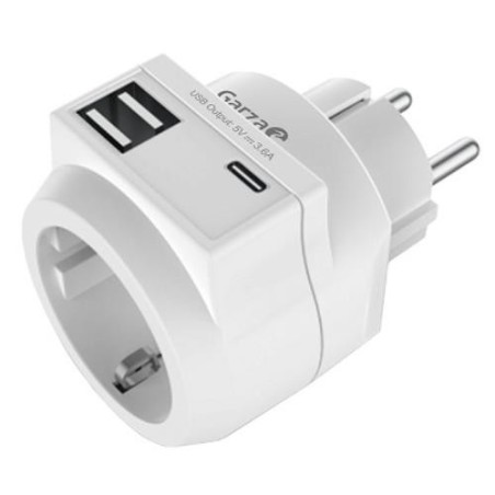 ENCHUFE ADAPTARDOR CON 2 USB Y 1USB-C 420045