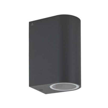 APLIQUE DE PARED 2XGU10 150MM IP54 GRAFITO