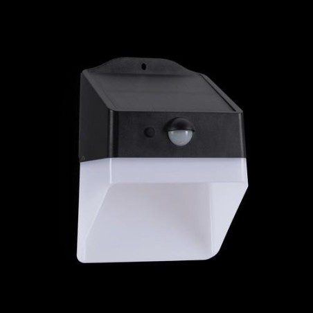 APLIQUE SOLAR PARED 2W 220LM 6000K NEGRO