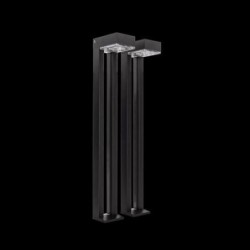 BALIZA SOLAR 100LM 4000K IP54 JUEGO 2UDS NEGRO