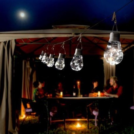 BOMBILLA SOLAR 8 LUCES LED KYU 2016042