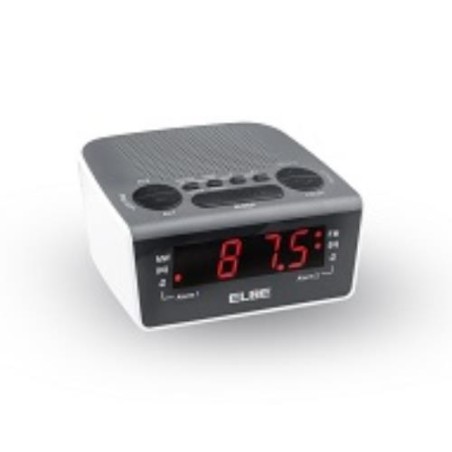 RADIO DESPERTADOR BLANCO RADIO AM/FM PANTALLA LED