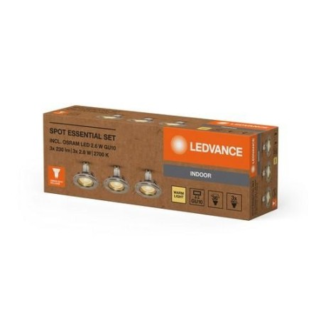 FOCO SPOT ESSENTIAL NIQUEL 2.6W GU10 BL-3