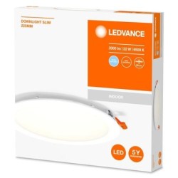 FOCO DOWNLIGHT SLIM 225MM 22W 6500K 230V BLANCO