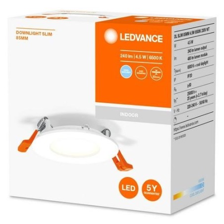 FOCO DOWNLIGHT SLIM 85MM 4.5W 6500K 230V BLANCO