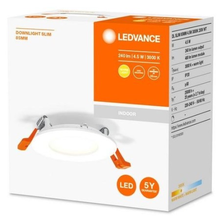 FOCO DOWNLIGHT SLIM 85MM 4.5W 3000K 230V BLANCO