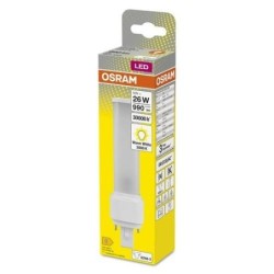 LAMPARA LED DULUX D26 EM 9W 830 G24D-3 CALIDA