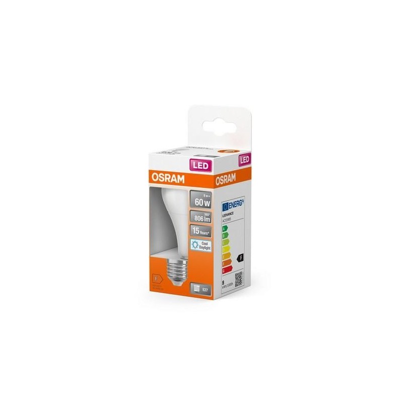 BOMBILLA LED STANDAR 8.5W/865 E27 FRIA