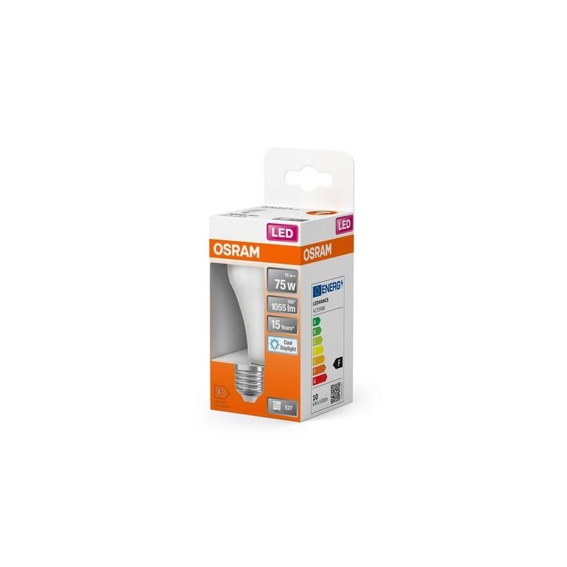 BOMBILLA LED STANDAR 10W/865 E27 FRIA