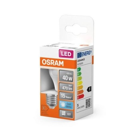 BOMBILLA LED ESFERICA 4.9W/840 E27 NEUTRA
