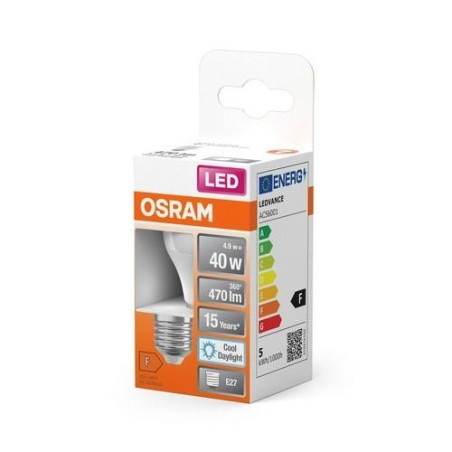 BOMBILLA LED ESFERICA 4.9W/865 E27 FRIA