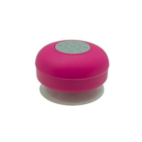 ALTAVOZ BLUETOOTH RESISTENTE AL AGUA ROSA PC08504