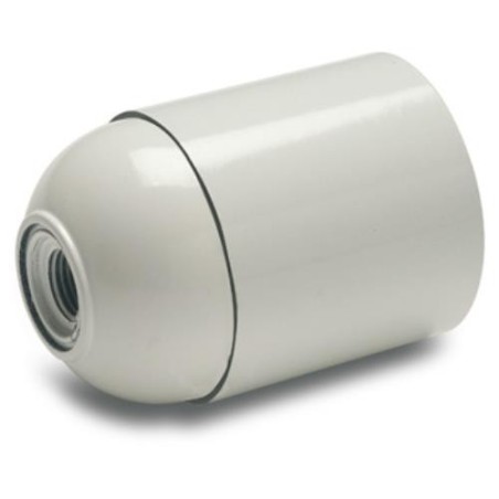 PORTALAMPARAS LISO E-27 BLANCO 161-B BLISTER