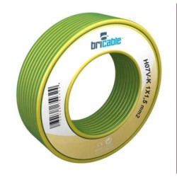 CABLE FLEXIBLE H07V-K AMARILLO-VERDE 1X2.5 10M