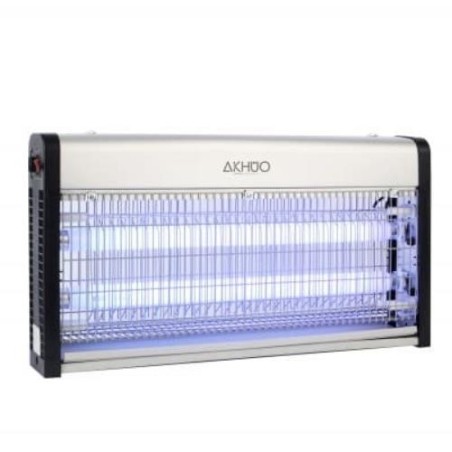 MATA INSECTOS LUZ UV 2X15W 100M2