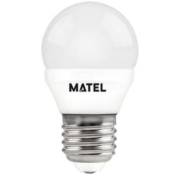 BOMBILLA LED 5 W. ESFERICA E27 LUZ FRIA 21807