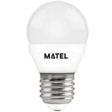 BOMBILLA LED 5 W. ESFERICA E27 LUZ FRIA 21807