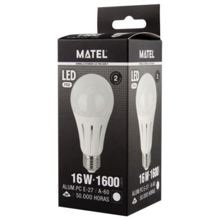 BOMBILLA LED ESTANDAR E27 16 WATIOS FRIA 21922