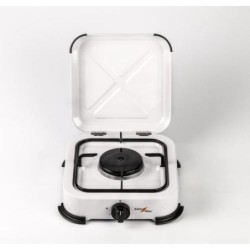 COCINA 1 FUEGO ESMALTADO BLANCA CON TAPA BG01B