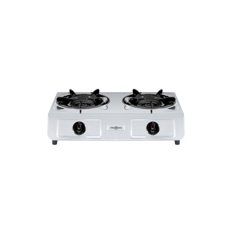 HORNILLO GAS NATURAL 2 FUEGOS INOX 265IN