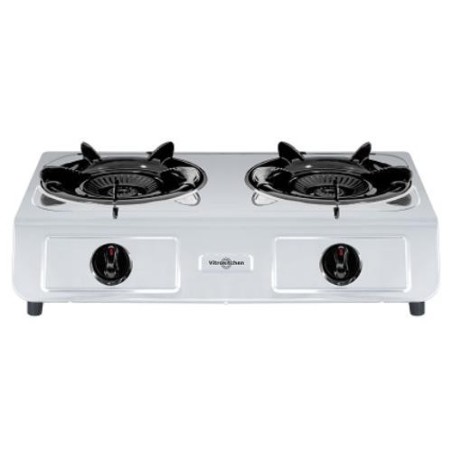 HORNILLO GAS NATURAL 2 FUEGOS INOX 265IN