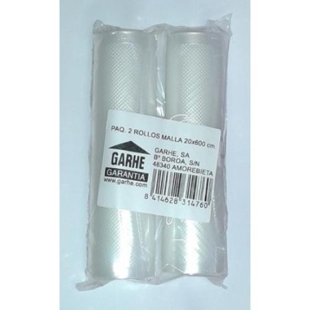PAQUETE 2 ROLLOS MALLA ENVASE VACIO 20X600CM.31476