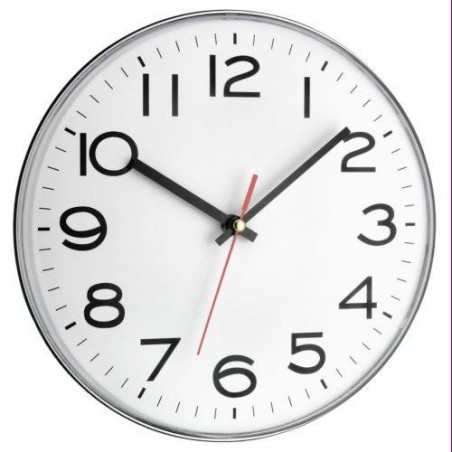 RELOJ PARED ESFERA BLANCA 60.3017