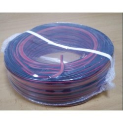 CABLE PARALELO AUDIO 2X0.75 MM. ROJO-NGO. ( M. )