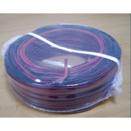CABLE PARALELO AUDIO 2X1.50 MM. ROJO-NGO. ( M. )