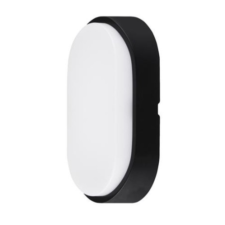 APLIQUE LED OVALADO NGO./BCO.700LM 10W 4000K IP54
