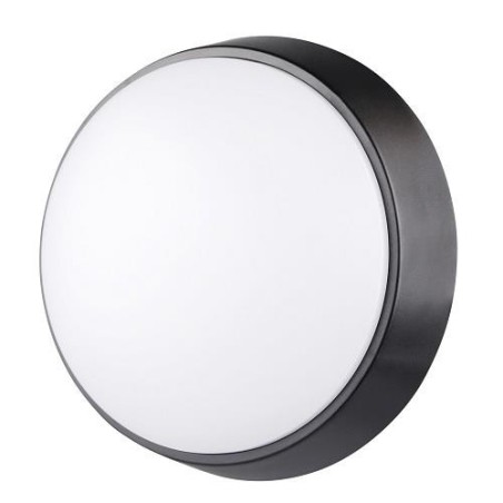 APLIQUE LED REDONDO NGO./BCO. 700LM 10W 4000K IP54
